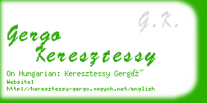 gergo keresztessy business card